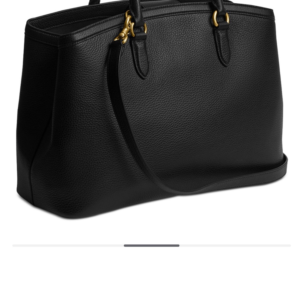COACH Legacy Large Pebble Leather Carryall 35 Satchel Bag - Picture 4 of 4